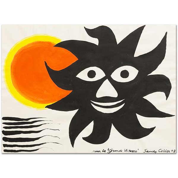 Alexander Calder Yüksek Hız İçin Kanvas Tablo