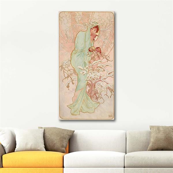 Winter by Alphonse Mucha as Art Print | CANVASTAR ® Winter by Alphonse Mucha as Art Print | CANVASTAR ®