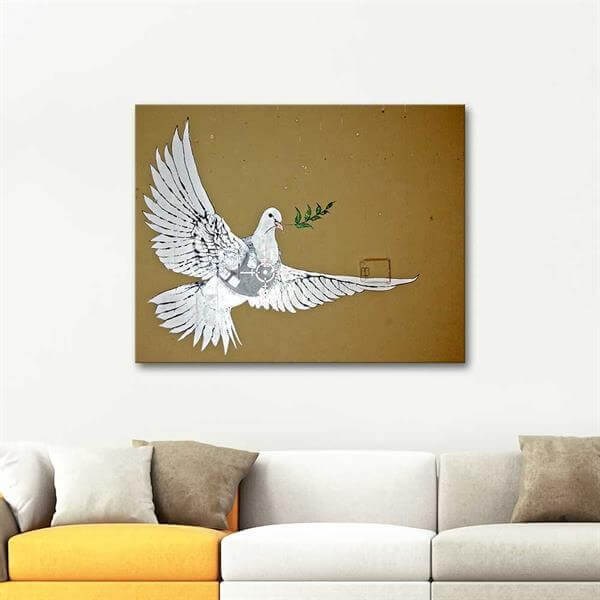 Banksy Peace Dove Art Print | CANVASTAR ®