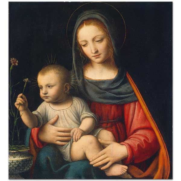Leonardo da Vinci Meryem ve Çocuğu Kanvas Tablo