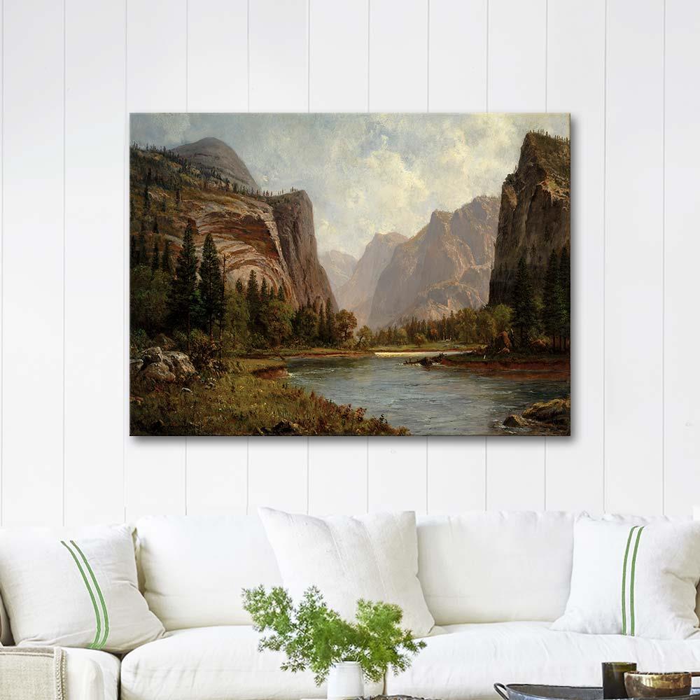 Gates of the Yosemite by Albert Bierstadt as Art Print | CANVASTAR