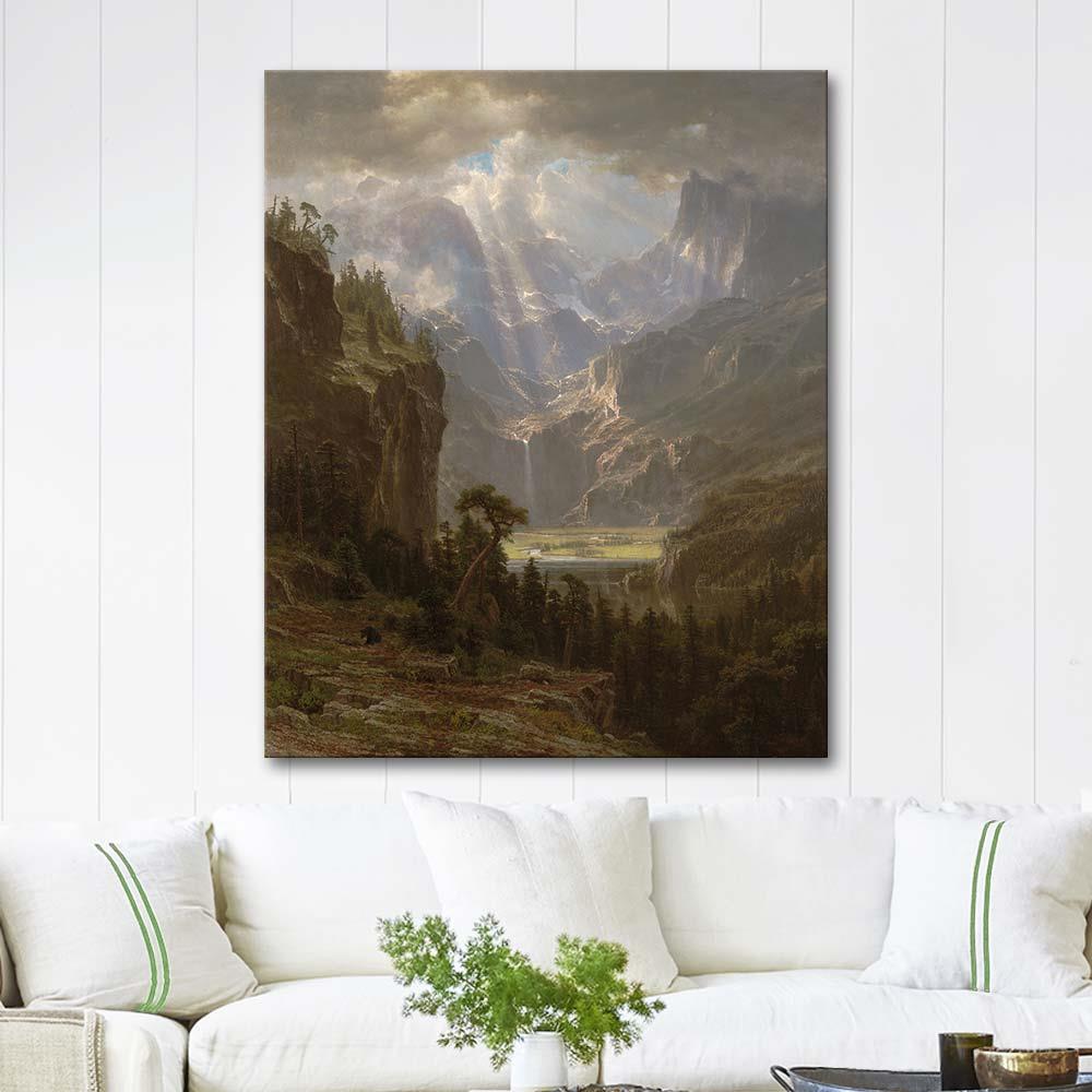 Rocky Mountains, Lander’s Peak by Albert Bierstadt as Art Print ...