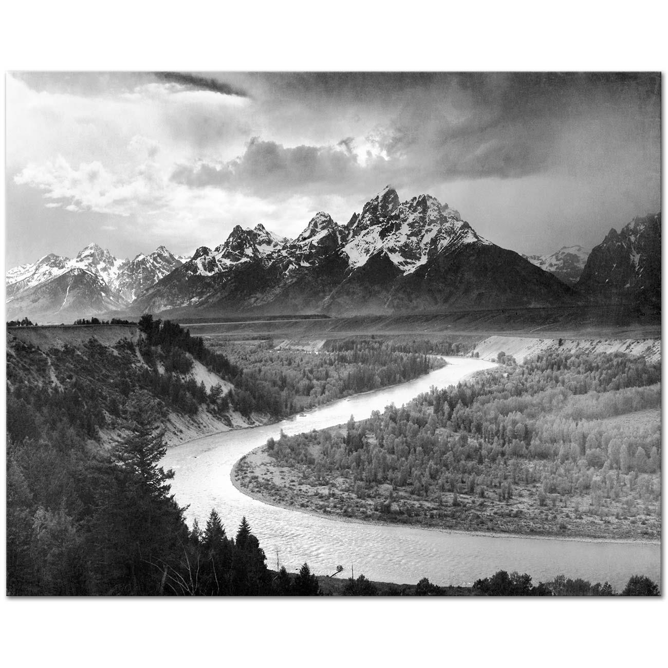 Ansel Adams The Tetons and the Snake River Art Print | CANVASTAR