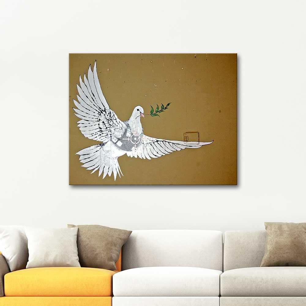 Banksy Peace Dove Art Print | CANVASTAR ®
