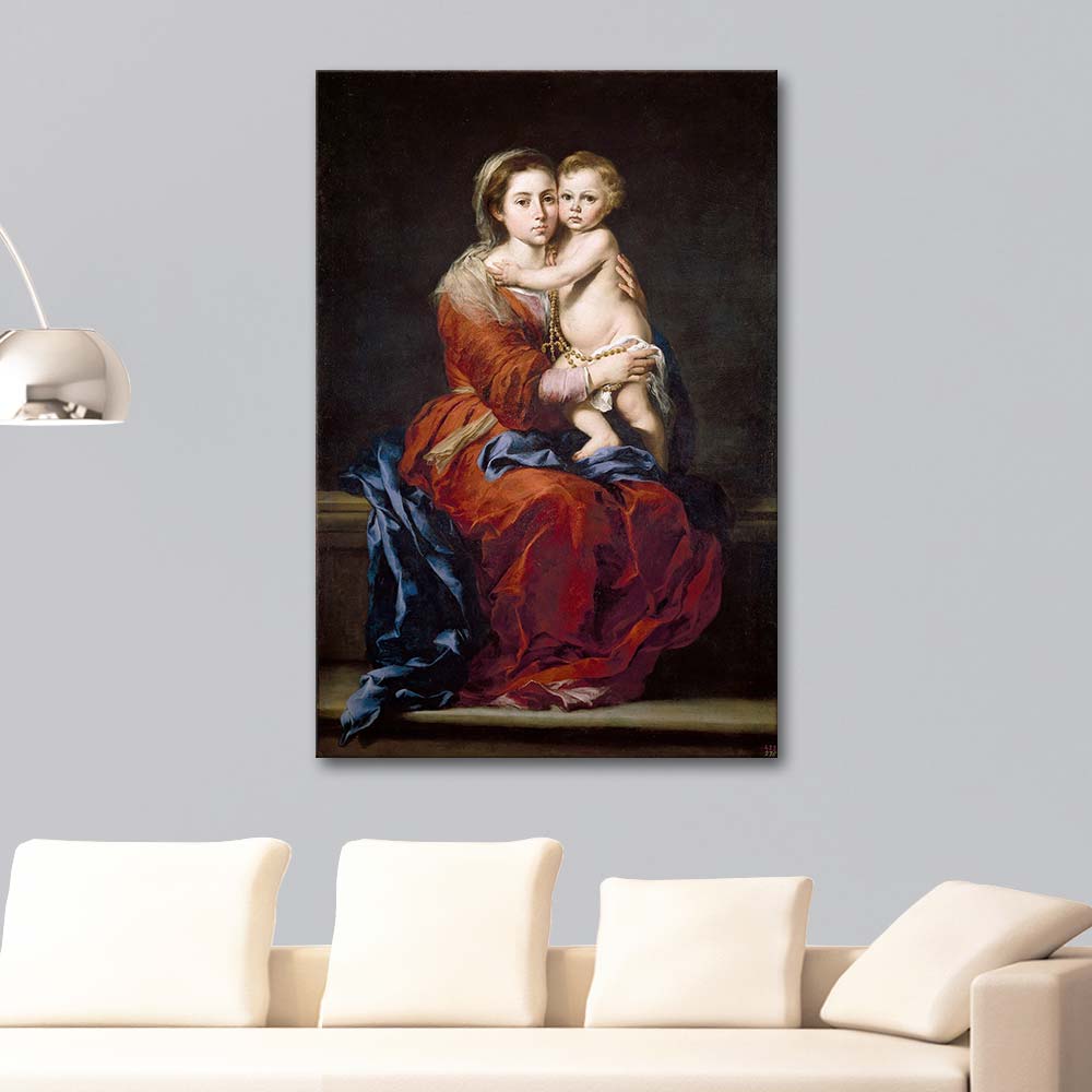 Madonna by Bartolome Esteban Murillo as Art Print | CANVASTAR