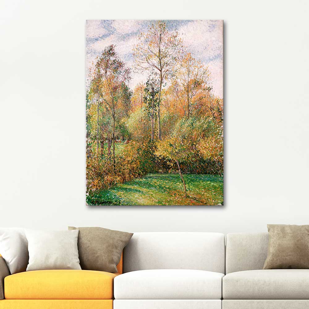 Autumn Poplars by Camille Pissarro as Art Print | CANVASTAR