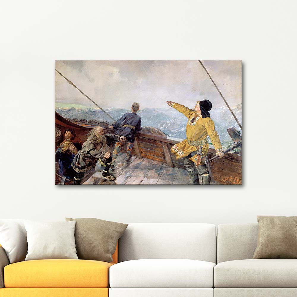 Christian Krohg Leiv Eirikson Discovering America Art Print | CANVASTAR