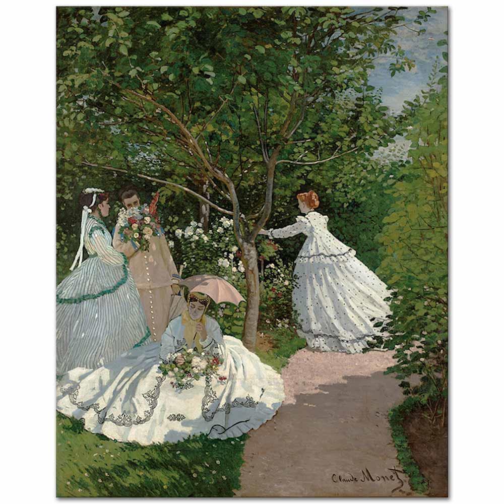 Women in the Garden by Claude Monet as Art Print | CANVASTAR
