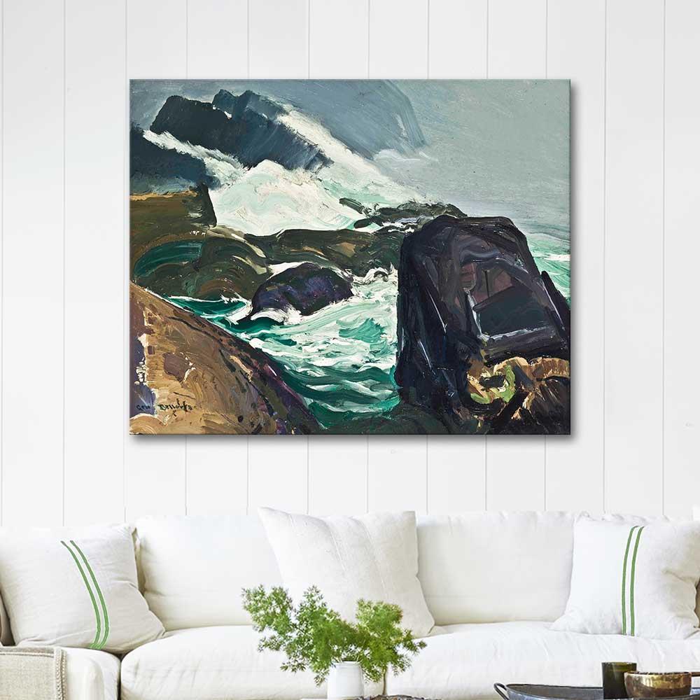 Rock Bound by George Wesley Bellows as Art Print | CANVASTAR