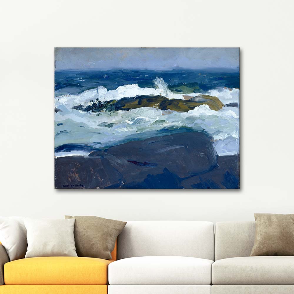 Rock Reef Maine by George Wesley Bellows as Art Print | CANVASTAR