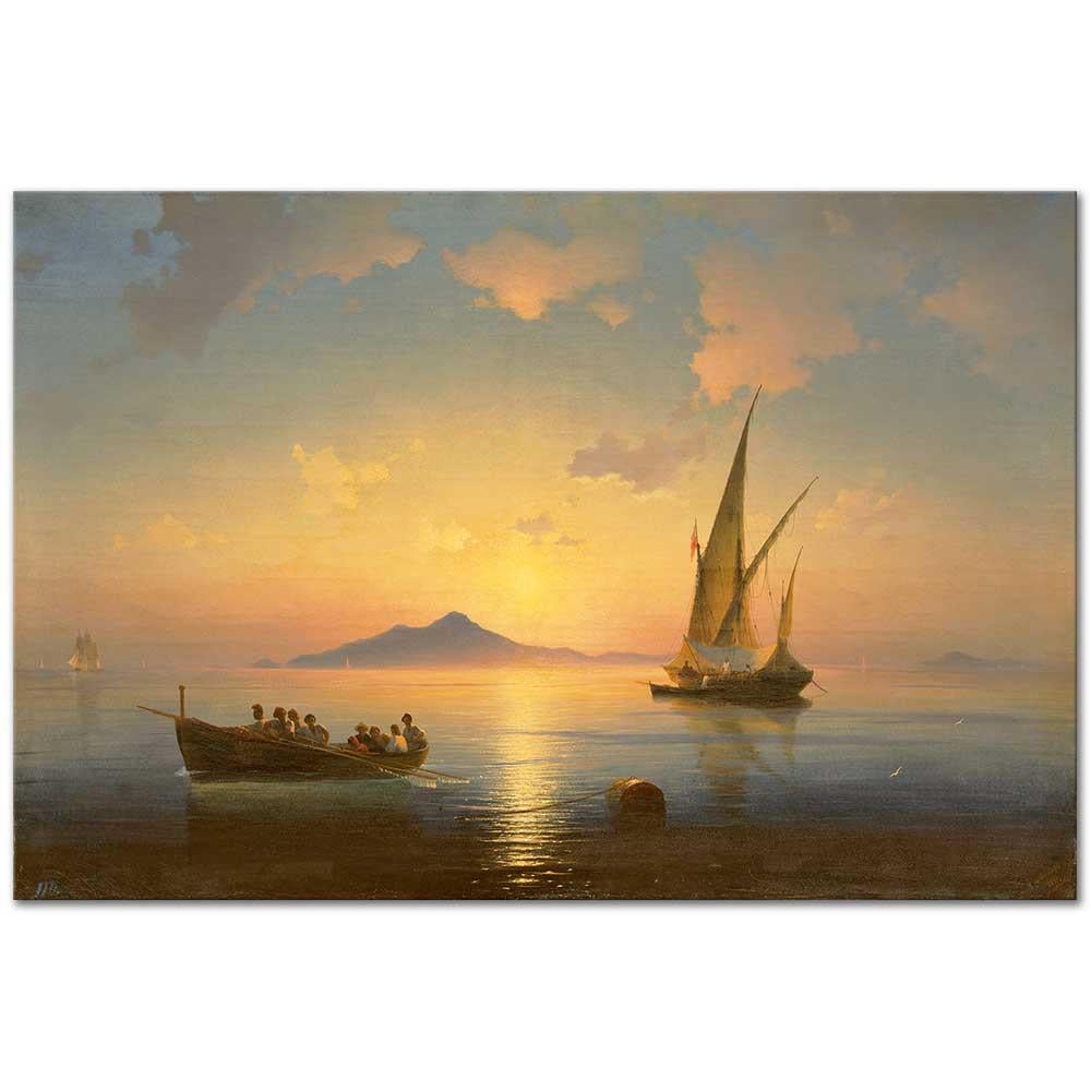 Ayvazovsky Napoli Önleri Kanvas Tablo | CANVASTAR ®
