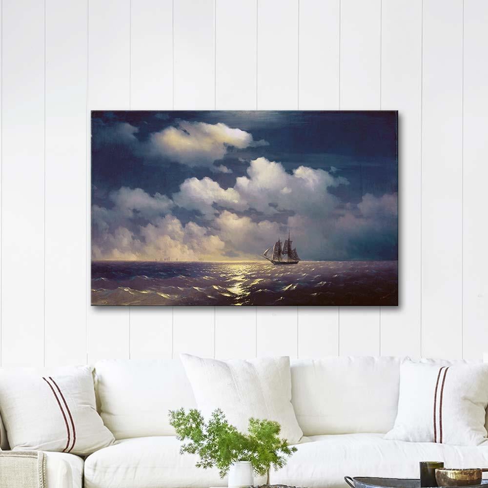 Ivan Ayvazovski Mercury Gemisi Kanvas Tablo | CANVASTAR ®