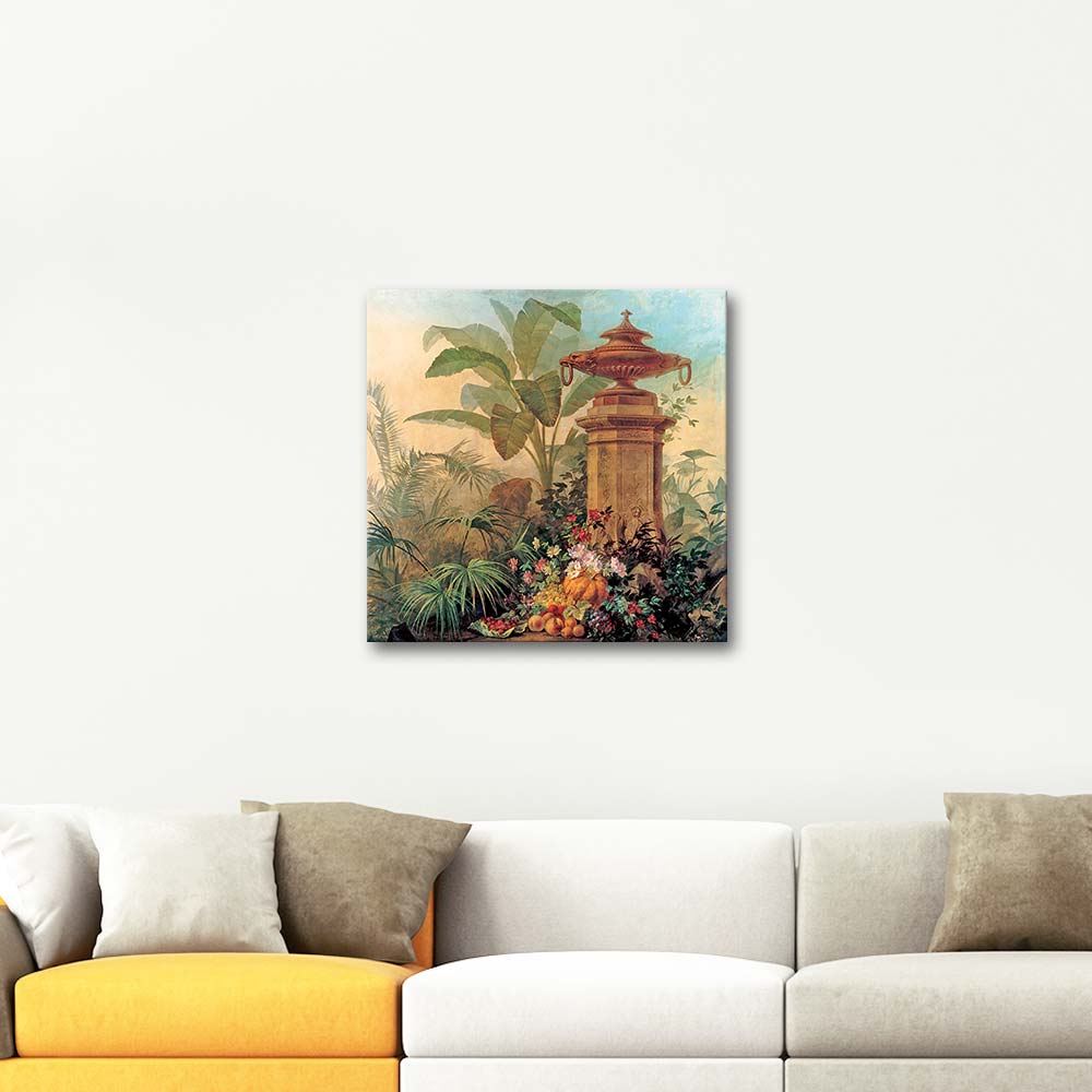 Flowers and Tropical Plants by Jean Capeinick as Art Print | CANVASTAR ®