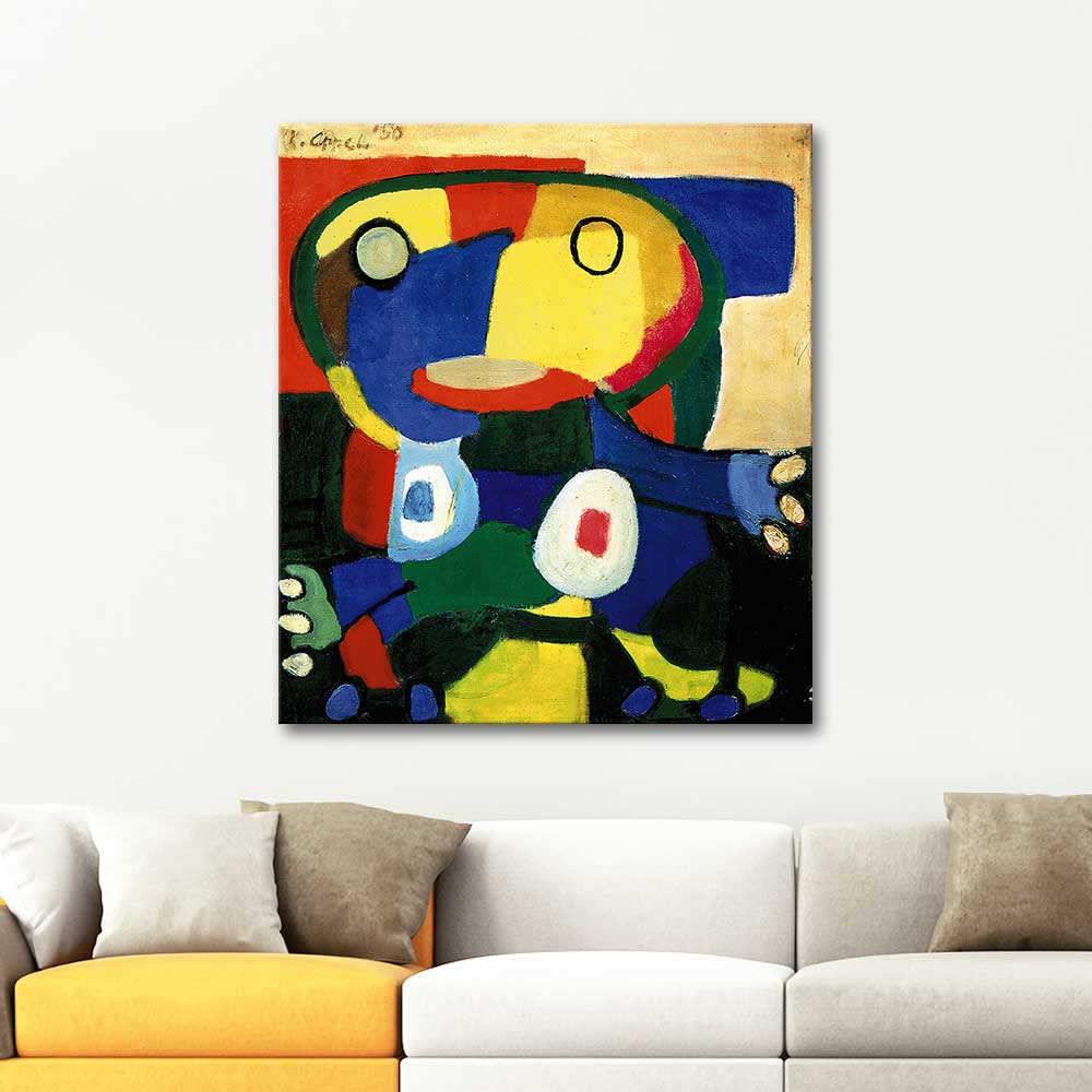 Big Chief Cobra by Karel Appel as Art Print | CANVASTAR