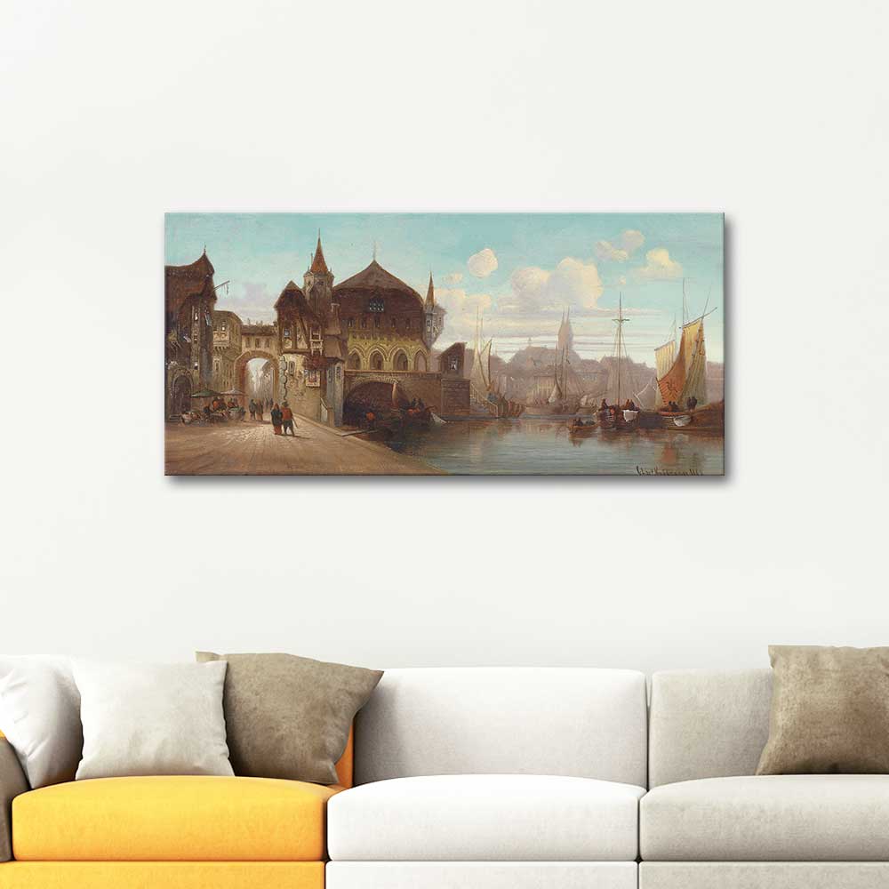 Karl Kaufmann The Port of Antwerp Art Print CANVASTAR