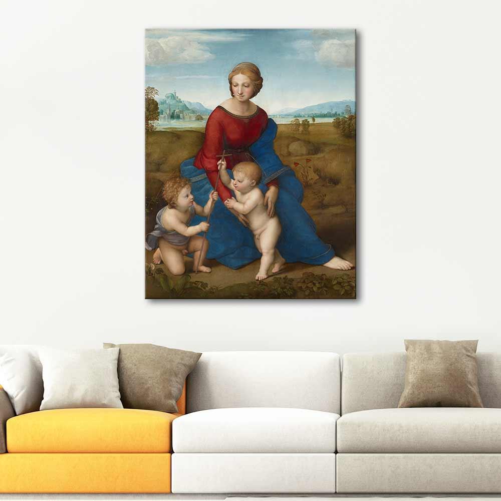 Madonna of the Meadow by Raphael as Art Print | CANVASTAR