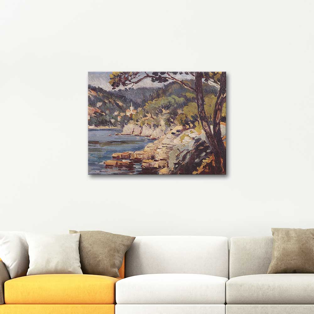 Mehmet Ali Laga Coastal Landscape Art Print | CANVASTAR