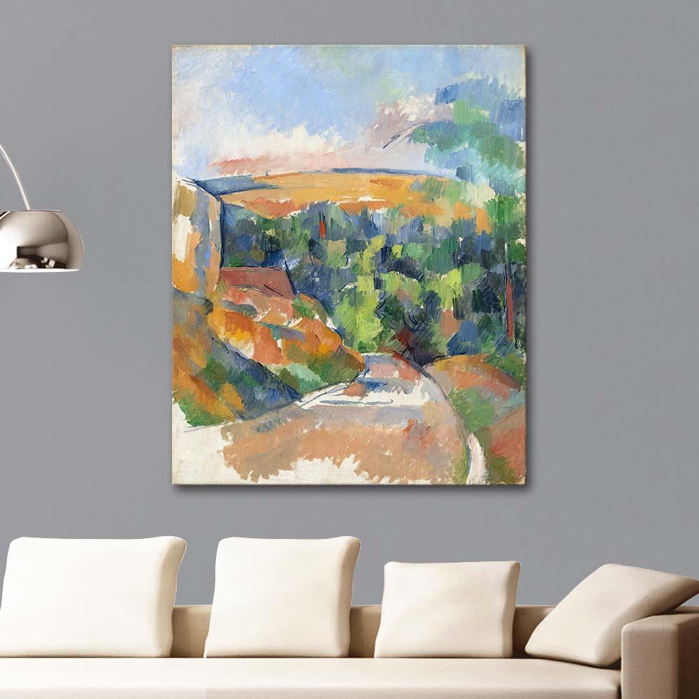 The Bend in the Road by Paul Cezanne as an Art Print | CANVASTAR