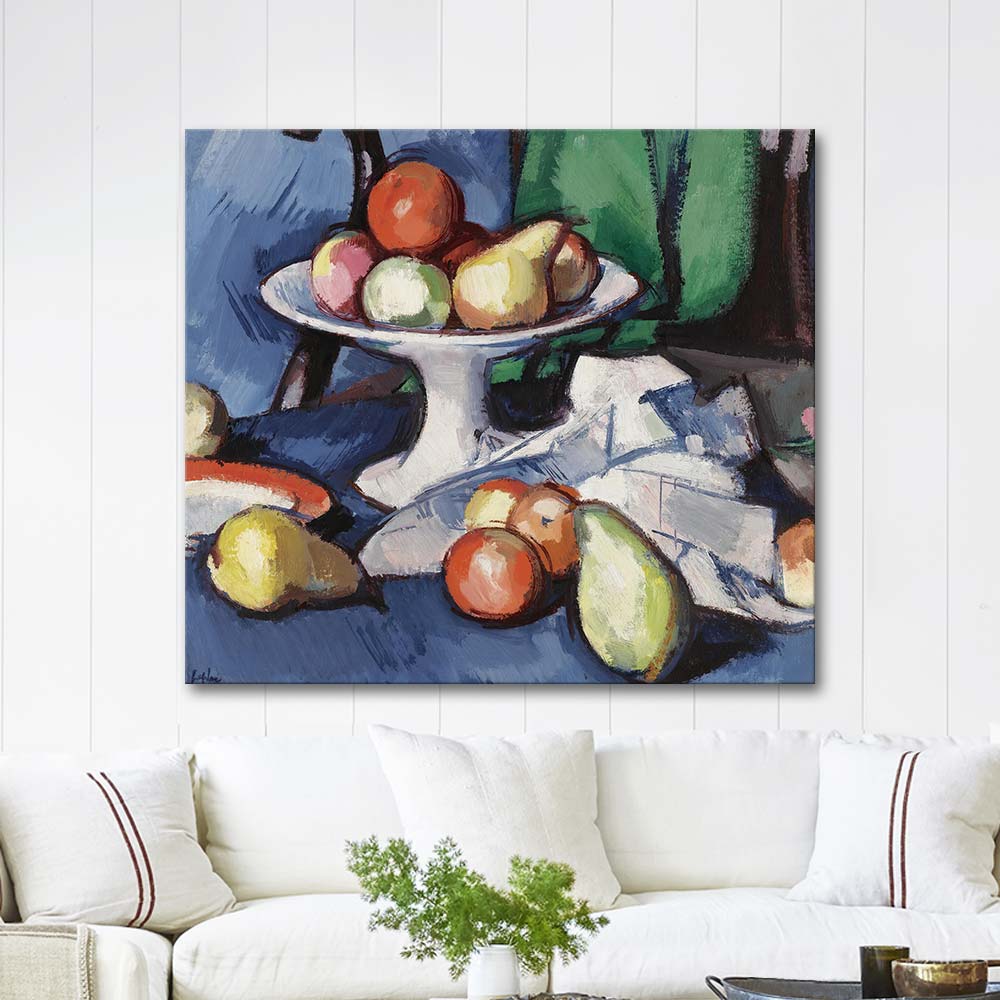 Still Life Of Fruit by Samuel Peploe as Art Print | CANVASTAR