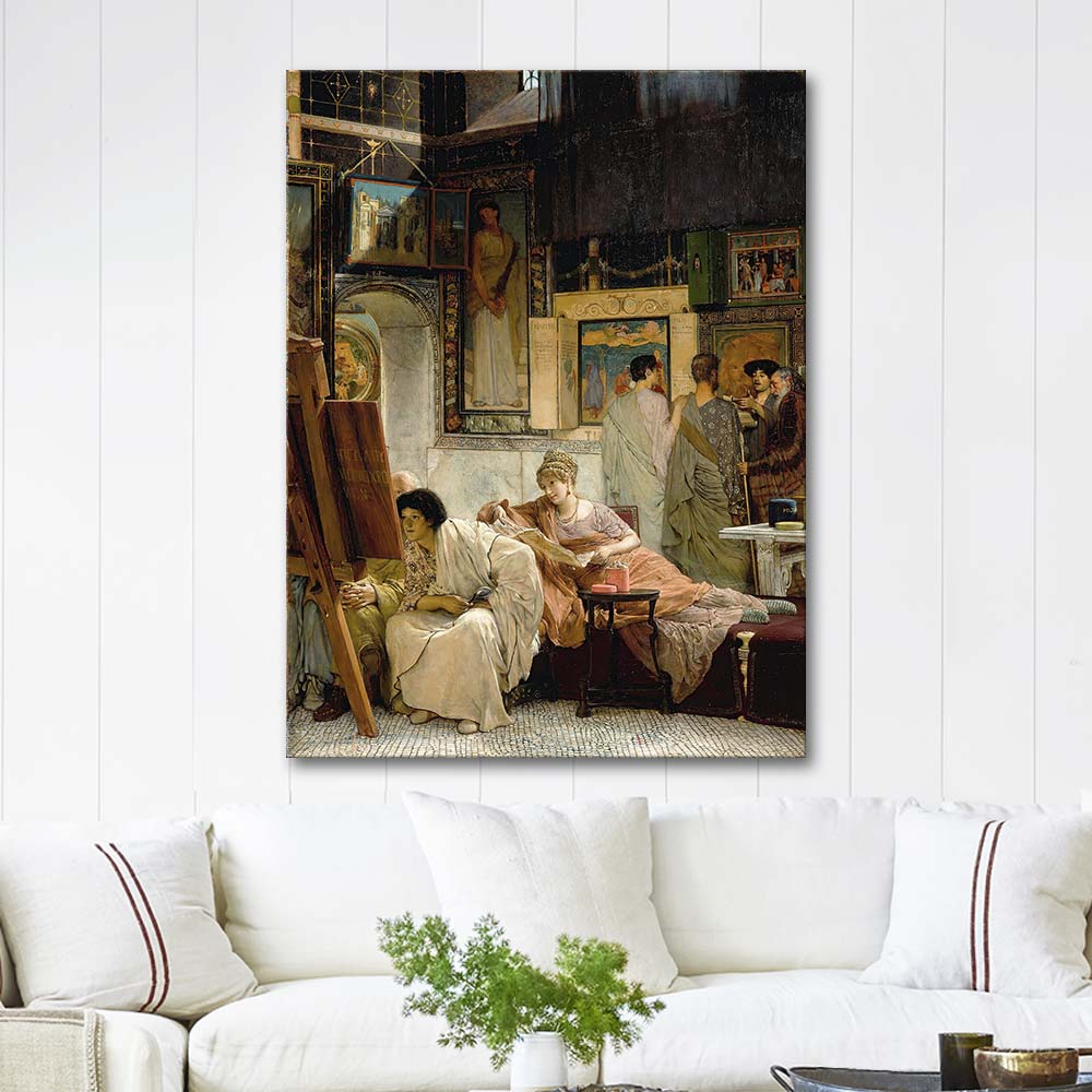 A Picture Gallery by Sir Lawrence Alma-Tadema as Art Print | CANVASTAR