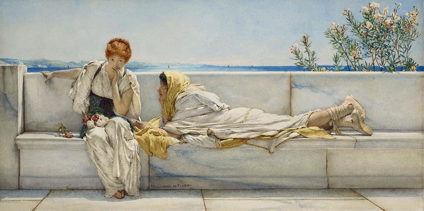 アート・デザイン・音楽 SIR LAWRENCE ALMA TADEMA A Solicitation by Sir Lawrence Alma-Tadema as Art Print | CANVASTAR ®