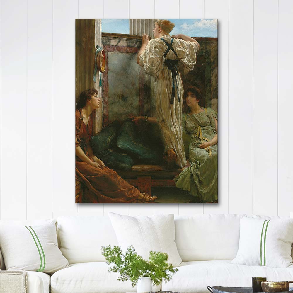 Who Is It by Sir Lawrence Alma-Tadema as Art Print | CANVASTAR