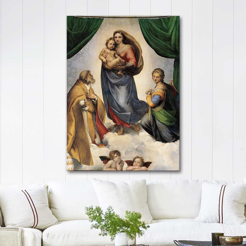 Sistine Madonna by Raphael as Art Print | CANVASTAR