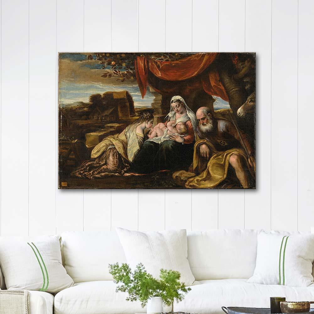 The Mystic Marriage of Saint Catherine by Jacopo Bassano as Art Print ...