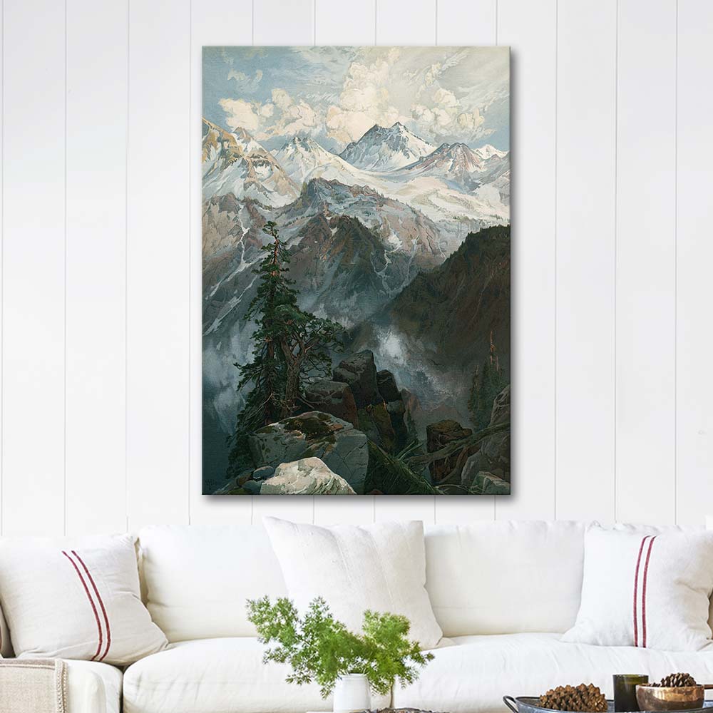 Thomas Moran Summit of the Sierra Nevada Art Print | CANVASTAR