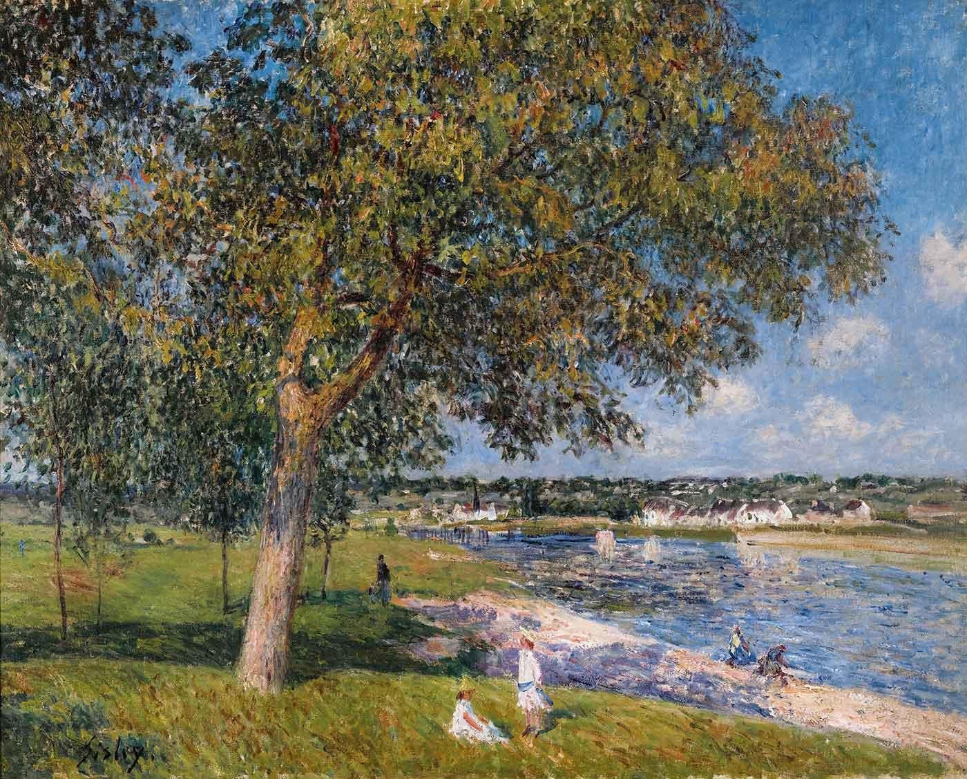 Alfred Sisley Thomery'de Ceviz Ağacı Kanvas Tablo | CANVASTAR ®