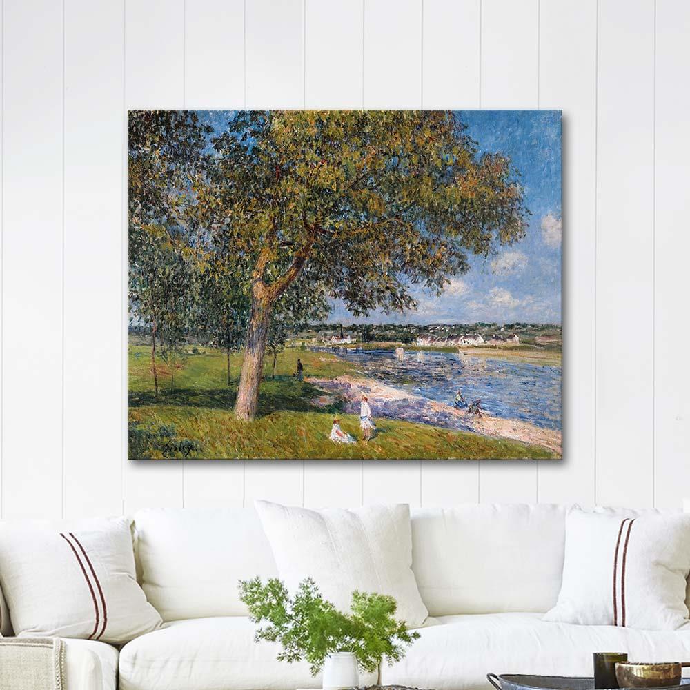 Alfred Sisley Thomery'de Ceviz Ağacı Kanvas Tablo | CANVASTAR ®