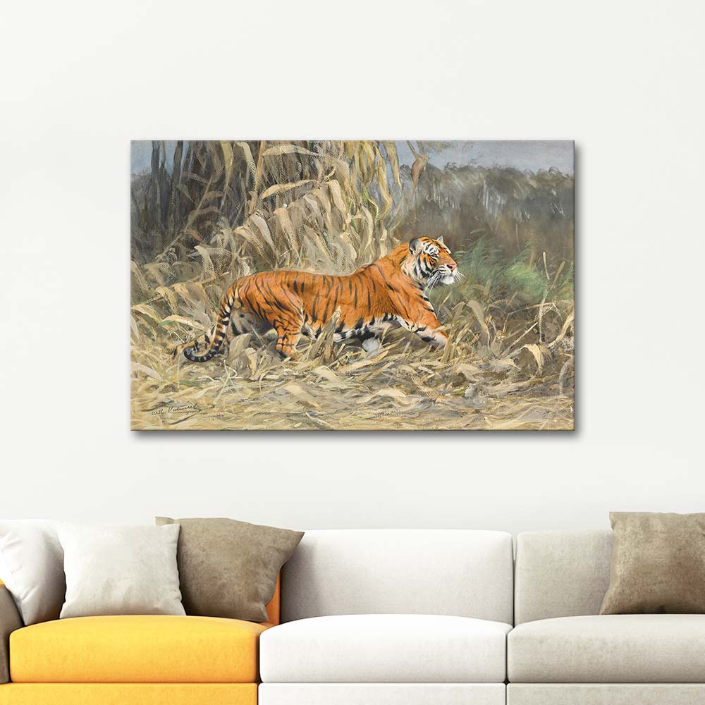 Wilhelm Kuhnert In The Jungle Art Print | CANVASTAR