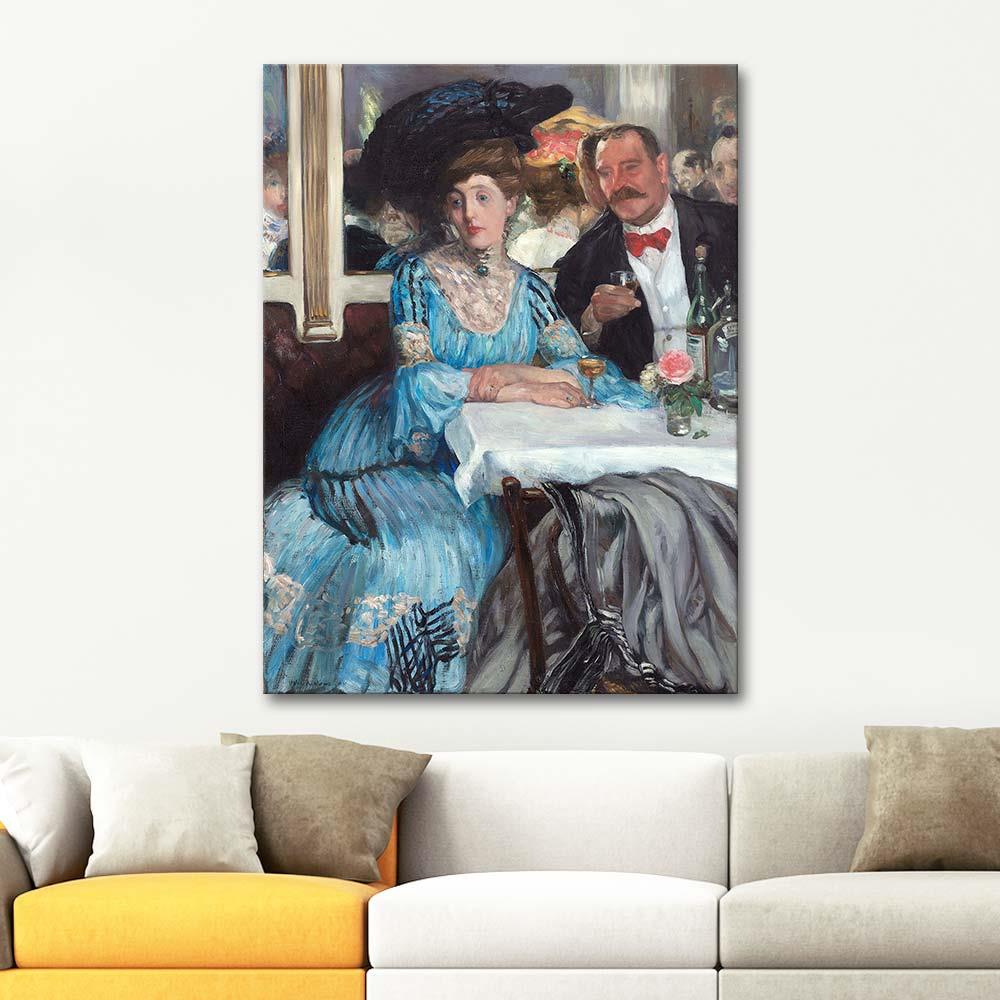 At Mouquin's by William Glackens as an Art Print | CANVASTAR