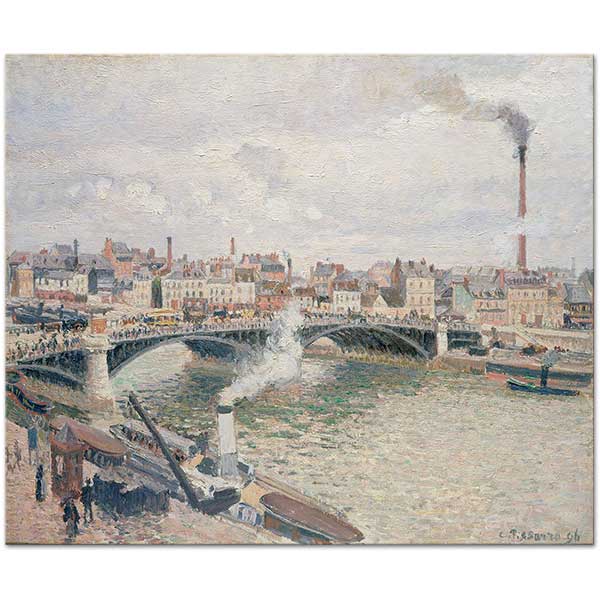 Camille Pissarro An Overcast Day, Rouen Art Print
