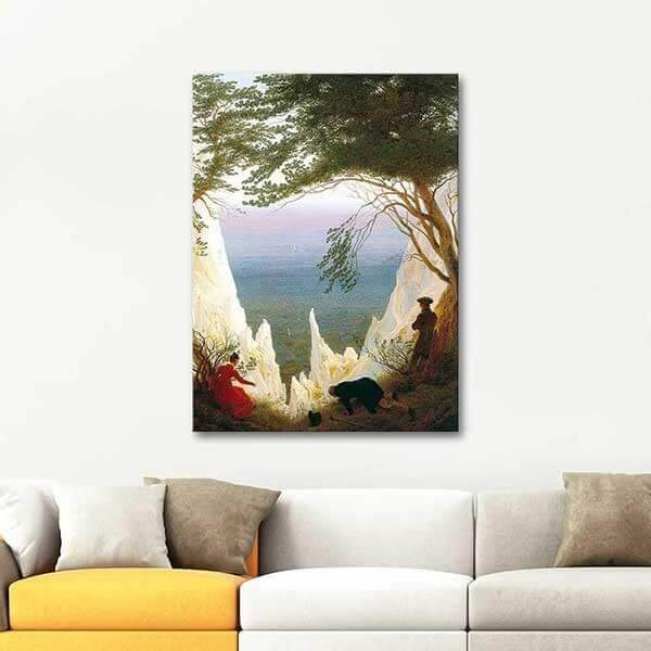 Caspar David Friedrich Chalk Cliffs on Rugen Art Print CANVASTAR