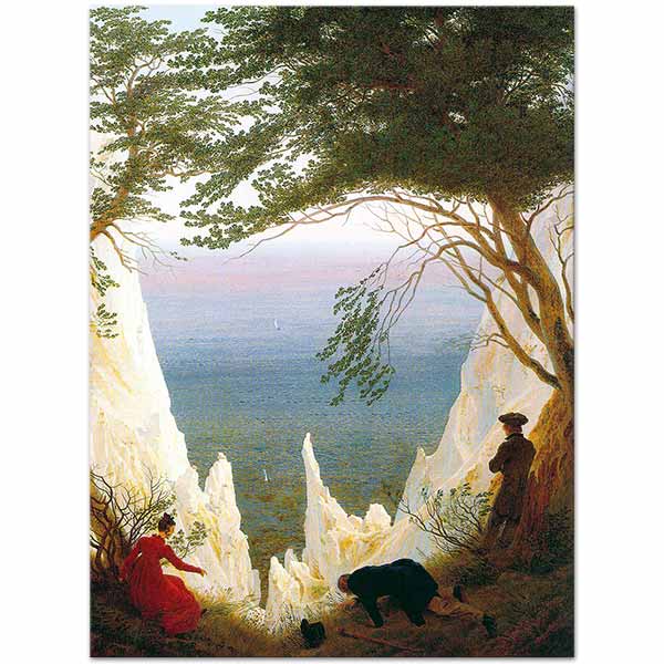 Caspar David Friedrich Chalk Cliffs on Rugen Art Print