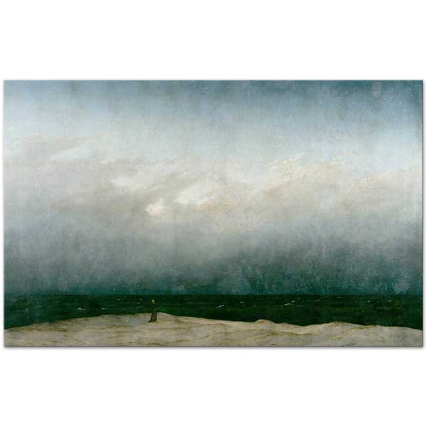 Caspar David Friedrich Deniz ve Keşiş Kanvas Tablo