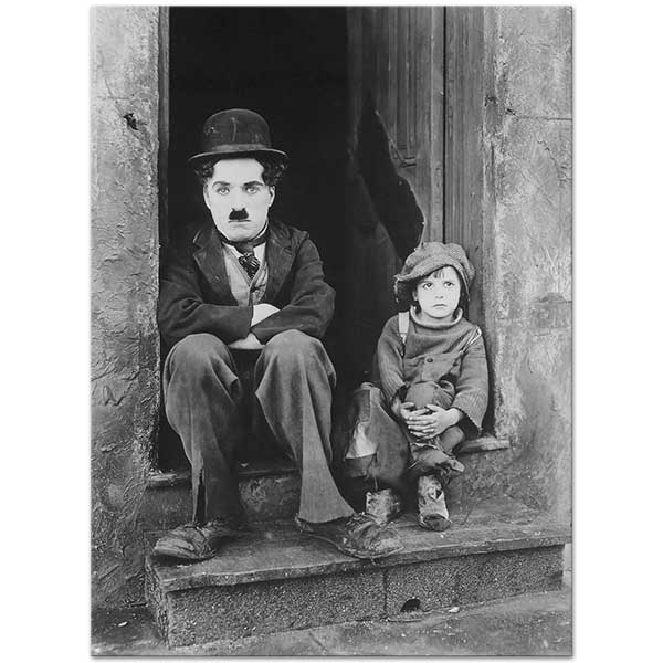 Charlie Chaplin The Kid Film Scene Art Print