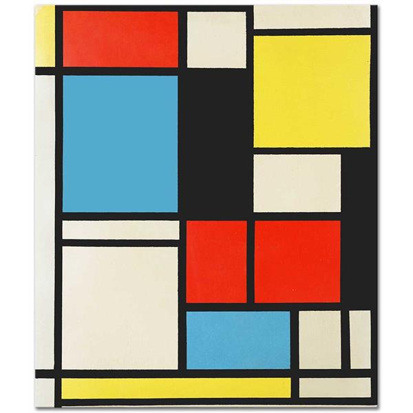 モンドリアン 【Composition Yellow Red and Blue】 Composition in Blue Red and Yellow by Piet Mondrian as Art Print