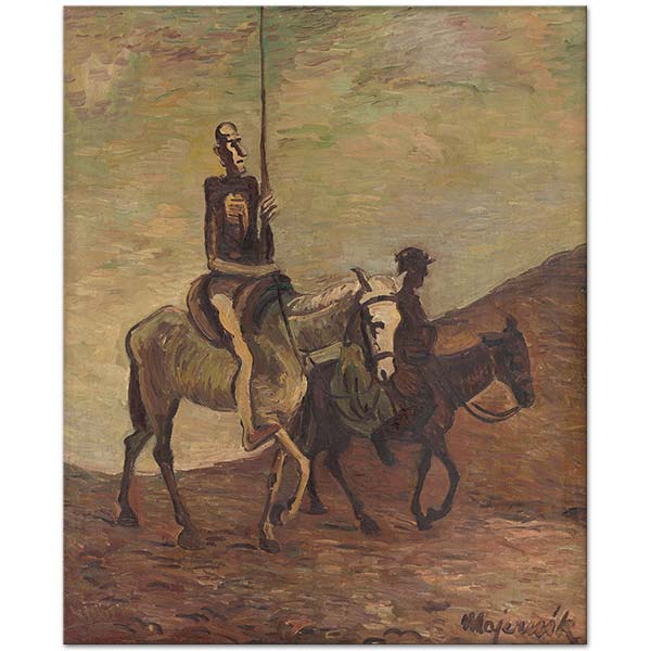 Cyprián Majerník Don Quichotte and Sancho Panza Art Print