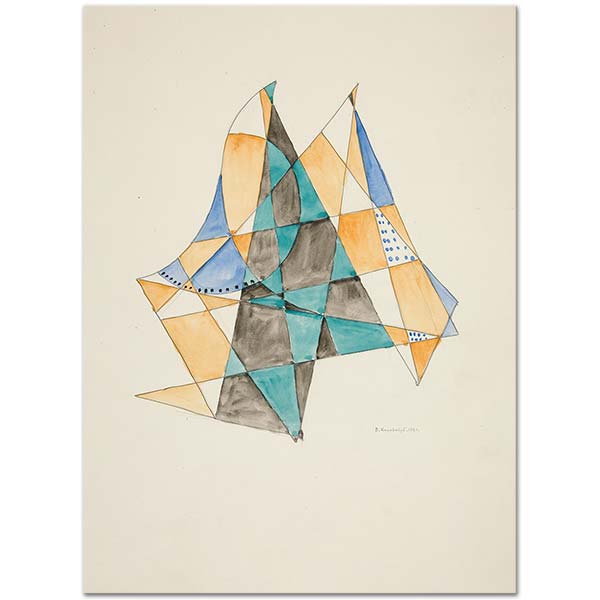 David Kakabadze Abstraction Based On Sails VII Art Print