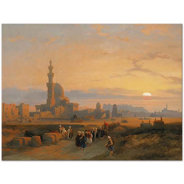 David Roberts Procession before the Tombs of the Caliphs Art Print