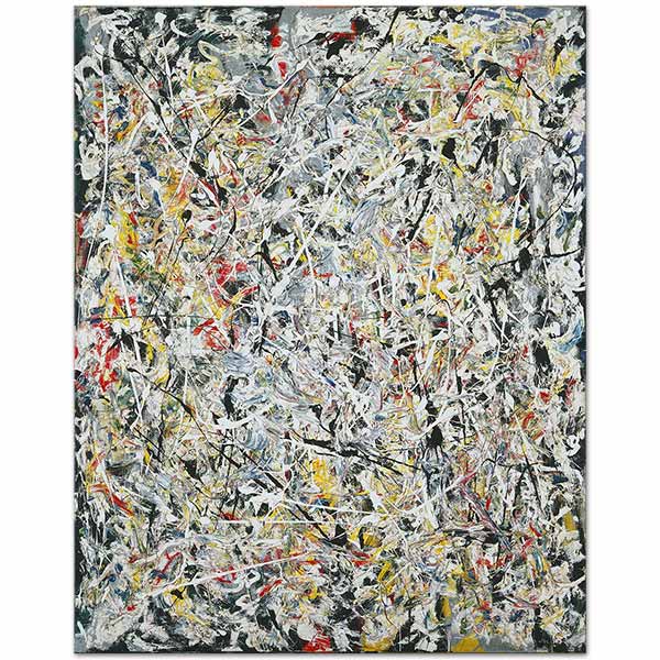 Jackson Pollock White Light Art Print