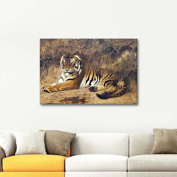 Tiger by Jean Leon Gerome as an Art Print | CANVASTAR