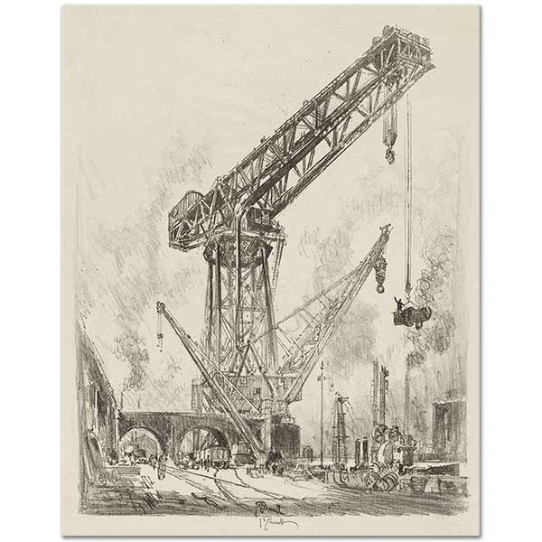 Joseph Pennell Made in Germany, The Great Crane Art Print