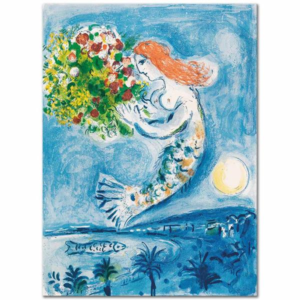 Marc Chagall Melekler Körfezi Kanvas Tablo | CANVASTAR ®