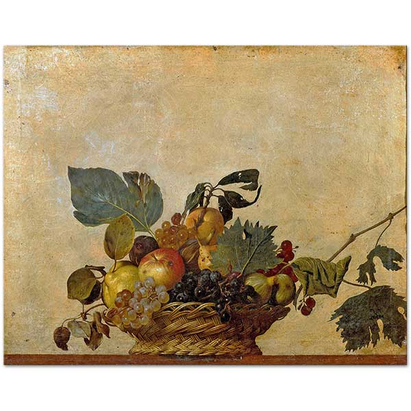 Basket of Fruit by Michelangelo Caravaggio