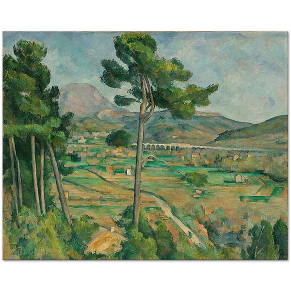 Mont Sainte Victoire and the Viaduct of the Arc River by Paul Cezanne