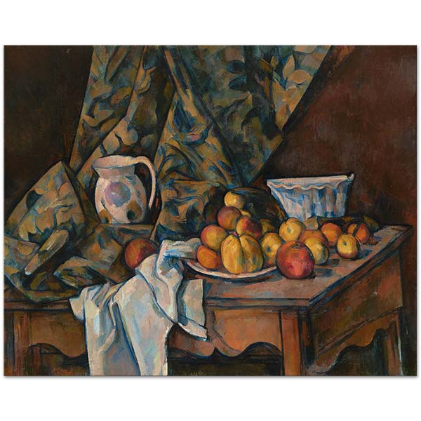 Still Life with Apples and Peaches by Paul Cezanne