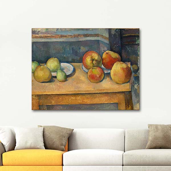 Still Life With Apples And Pears By Paul Cezanne As Art Print 